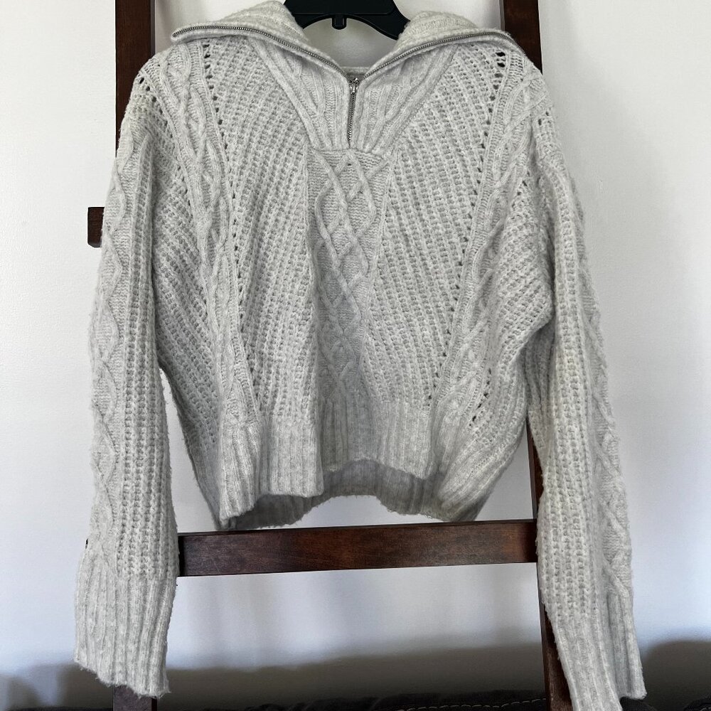 Quarter Zip Knit Sweater